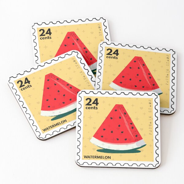 Item preview, Watermelon Postage Stamp designed and sold by RabbitK.