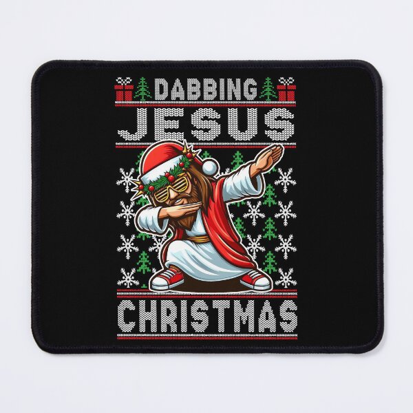 Item preview, Dabbing Jesus Christmas Ugly Pattern designed and sold by ipan.