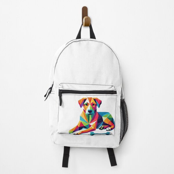 Item preview, Vibrant Geometric Dog with a Bone designed and sold by becauseturkey.