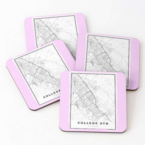 Item preview, Minimalist College Station Map designed and sold by Tamas Das.