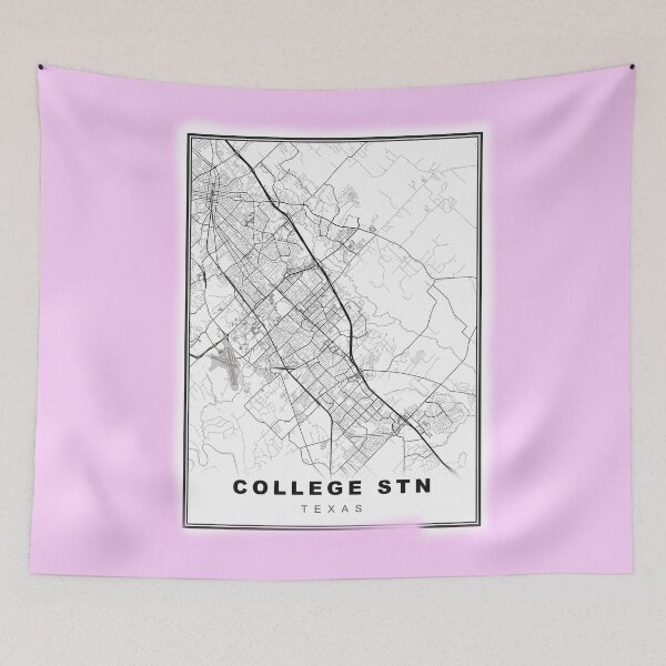 Item preview, Minimalist College Station Map designed and sold by Tamas Das.
