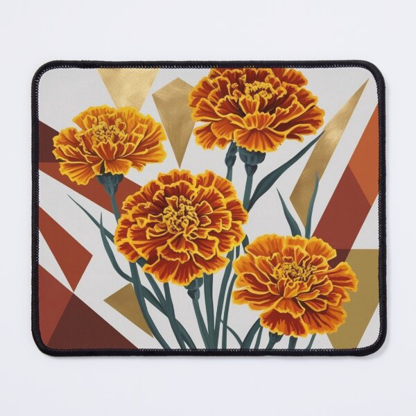 Item preview, Metallic Marigolds: A Symmetry of Nature and Geometry designed and sold by MyriadVoices.