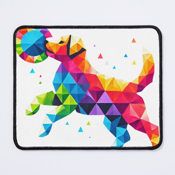 Item preview, Playful Geometric Dog with Ball designed and sold by becauseturkey.