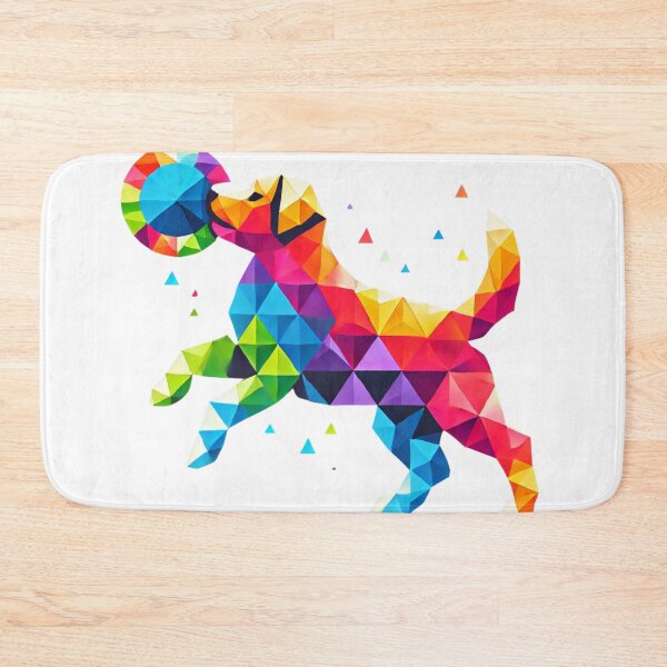 Item preview, Playful Geometric Dog with Ball designed and sold by becauseturkey.