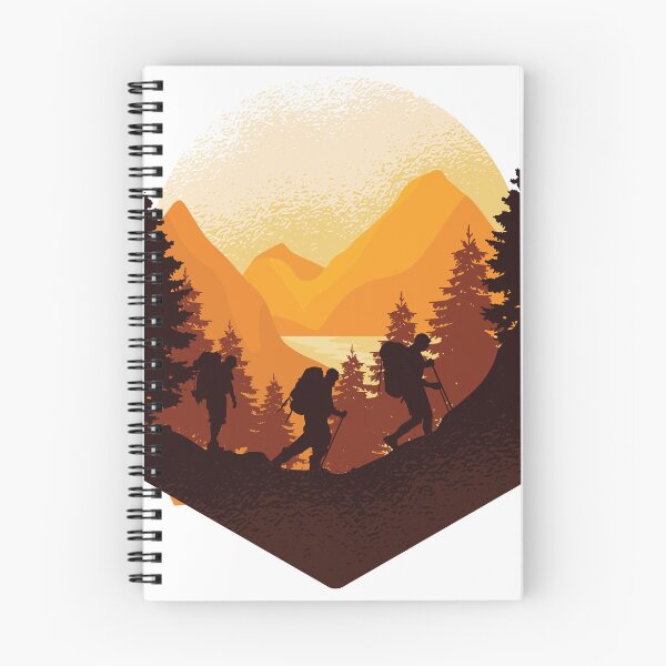 Item preview, Hikers Climbing with Forest Backdrop designed and sold by TurtleDojo.
