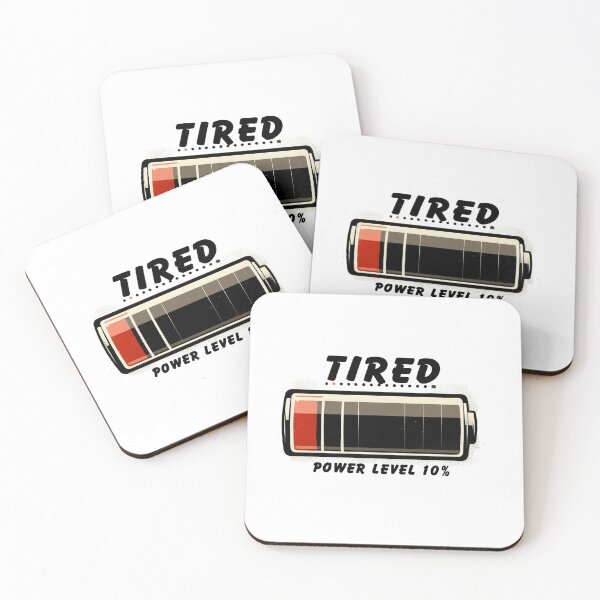 Item preview, Tired & On Low Power designed and sold by Art Off the Wood.