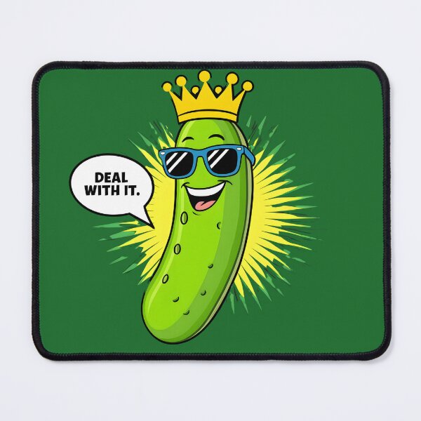 Item preview, Cool Pickle with Crown - Deal With It Funny Design designed and sold by Aoddesigned.