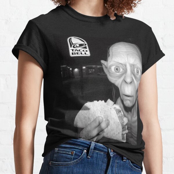 Item preview, Gollum eating Taco Bell designed and sold by Control Alt X Internet Clothing.