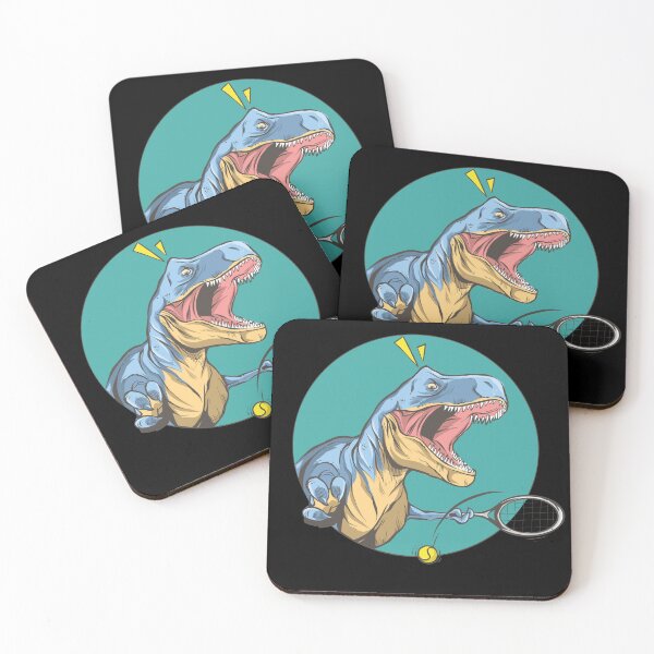 Item preview, Dinosaur Playing Tennis with Short Arms designed and sold by TurtleDojo.