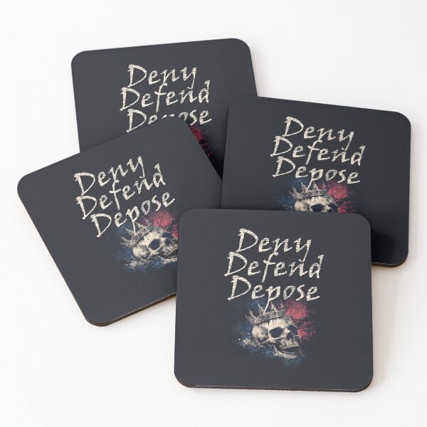 Item preview, Deny Defend Depose skull with crown designed and sold by MojoMakesit.