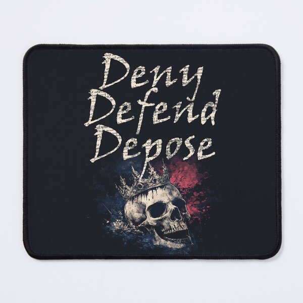 Item preview, Deny Defend Depose skull with crown designed and sold by MojoMakesit.