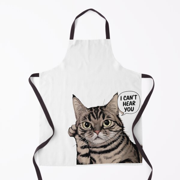 Item preview, Funny Deaf Cat 'I Can't Hear You' designed and sold by oakzter.