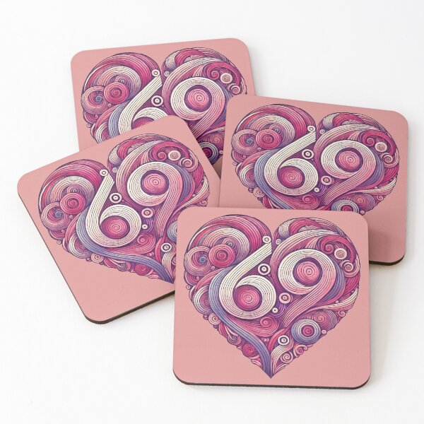 Item preview, Whimsical Heart Swirl 69 Funny Valentine’s Day designed and sold by Victor Shadehorn.