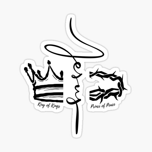 Item preview, Jesus Cross with Crowns designed and sold by DailyBreadMerch.