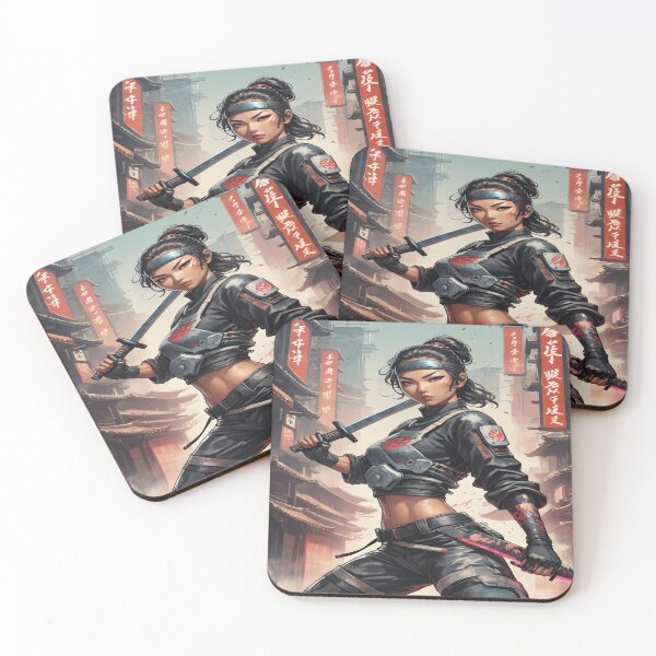 Item preview, japanese female cyborg ninja designed and sold by Chibloom.