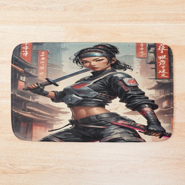 Item preview, japanese female cyborg ninja designed and sold by Chibloom.