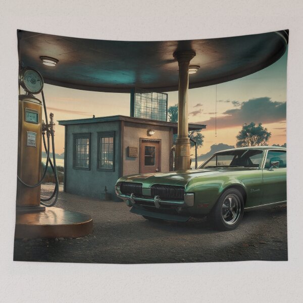 Item preview, metallic green 1969 Mercury Cougar designed and sold by Random Designs.