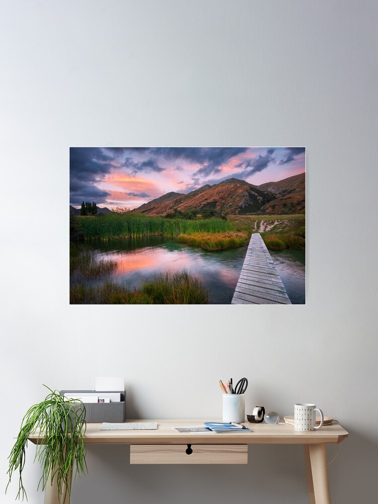 Thumbnail 1 of 3, Poster, Last of the Light, Queenstown, South Island, New Zealand designed and sold by Chockstone.