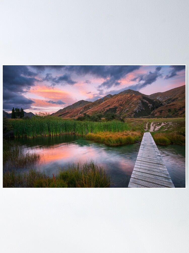 Thumbnail 2 of 3, Poster, Last of the Light, Queenstown, South Island, New Zealand designed and sold by Chockstone.