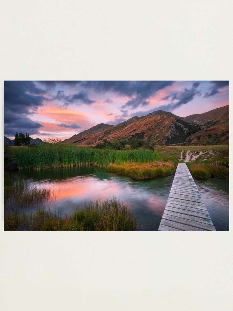 Thumbnail 2 of 3, Photographic Print, Last of the Light, Queenstown, South Island, New Zealand designed and sold by Chockstone.