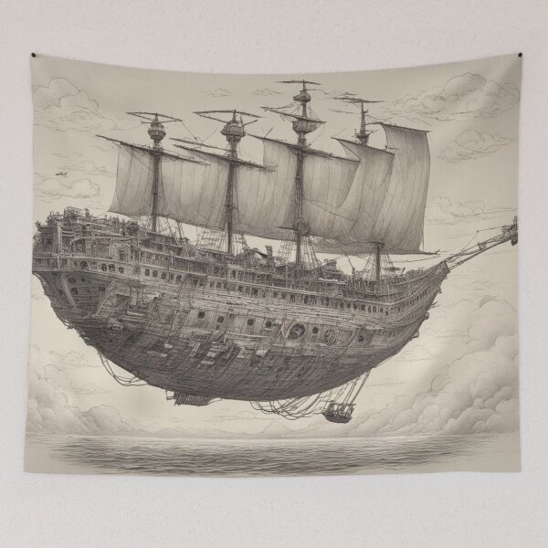 Item preview, A flying ship, a ghost, a Dutchman designed and sold by DonnaBlankaArt.