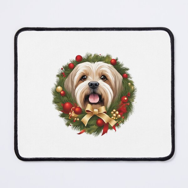 Item preview, Lhasa Apso Christmas Charm – Festive Holiday Design for Dog Lovers designed and sold by GoodyPaws.