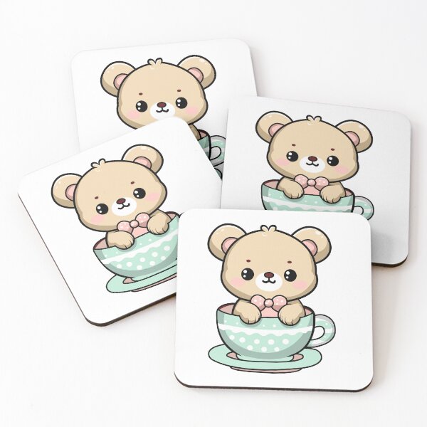 Item preview, Charming Bear in Teacup - Perfect for T-Shirts, Stickers, and More designed and sold by CreativeTomb.