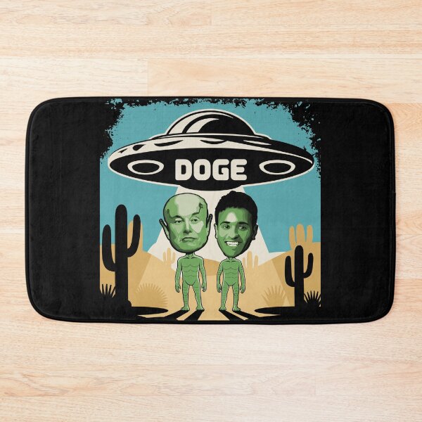 Item preview, Elon and Vivek Martians DOGE UFO Spaceship designed and sold by PerkyParakeet.