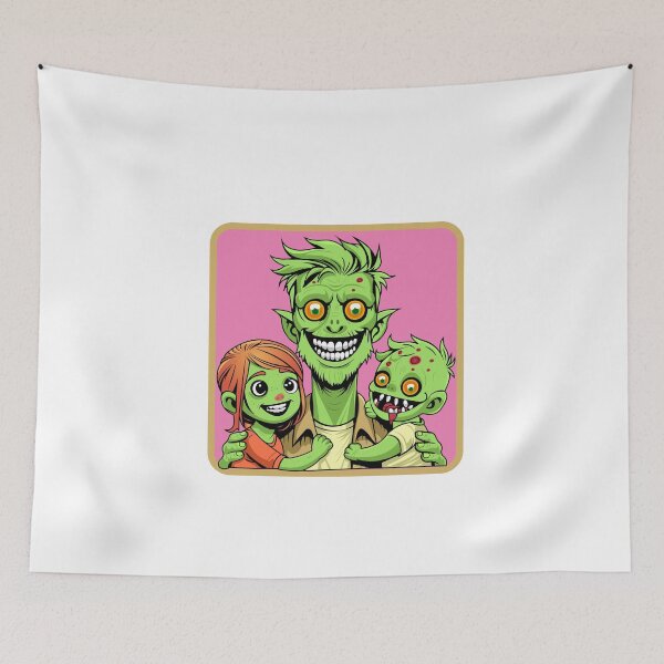 Item preview, Fantasy Horror Family Trio of Green-Skinned Characters - Perfect for T-Shirts, Stickers, and More" designed and sold by CreativeTomb.
