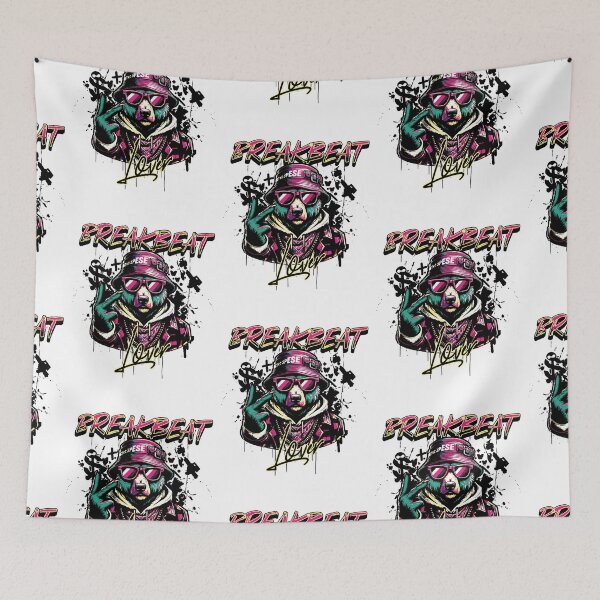 Item preview, BREAKBEAT  -  Lover Hip Bear (black)  designed and sold by Discothreadz.