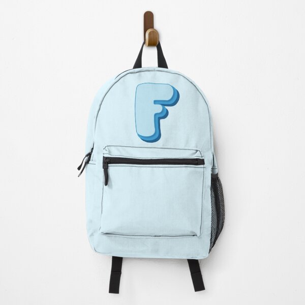 Item preview, Letter F - Initial F - Baby Name - Retro Personalized Name - Retro Colors Cute Blue Lettering - Vintage Style Typography - Retro Monogram - Pale Blue, Bright Blue, Dark Blue Colors - Letter F designed and sold by TheIconShop.