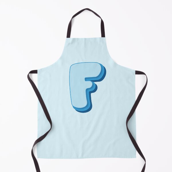 Item preview, Letter F - Initial F - Baby Name - Retro Personalized Name - Retro Colors Cute Blue Lettering - Vintage Style Typography - Retro Monogram - Pale Blue, Bright Blue, Dark Blue Colors - Letter F designed and sold by TheIconShop.