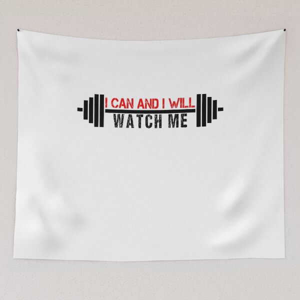 Item preview, I Can and I Will - Watch Me Hustle Motivation Bodybuilding Bodybuilder Weightlifter designed and sold by Basti09.