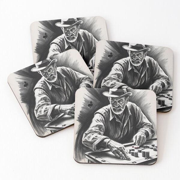 Item preview, poker, man, player, cards, texas Hold'em designed and sold by DonnaBlankaArt.