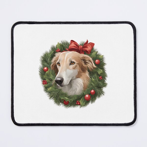 Artikelvorschau, Borzoi Christmas Joy – Elegantes Weihnachtsdesign für Hundeliebhaber entworfen und verkauft von GoodyPaws.