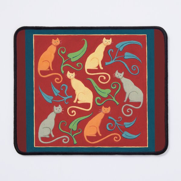 Item preview, Cats Nouveau designed and sold by Julia Marshall Felix.
