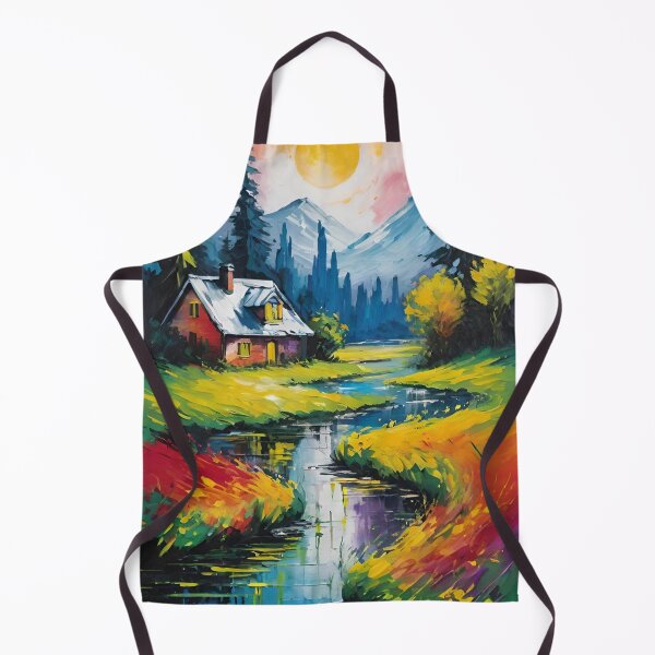 Item preview, landscape, forest, river, sunset, summer designed and sold by DonnaBlankaArt.