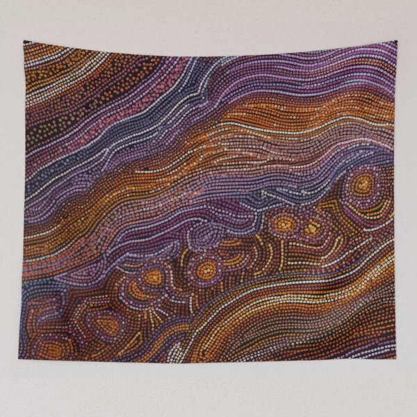 Item preview, Aboriginal Inspired Dot Art - With Tectonic Plates designed and sold by GrinGalore.