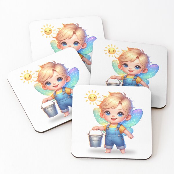 Item preview, Cute Kawaii Style Fairy in Overalls Playing in the Sunshine designed and sold by FrequencyV.