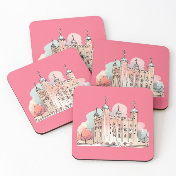 Item preview, The Tower of London Minimalist Sticker, designed and sold by PaintMeWorld.