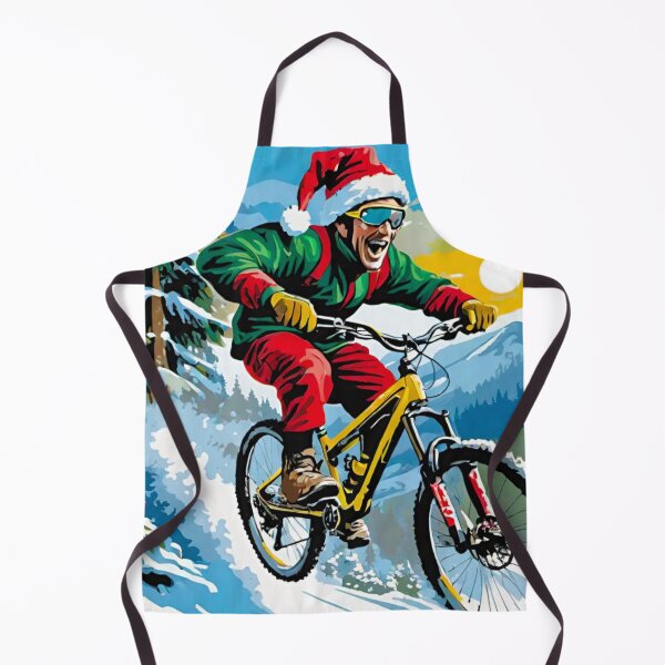 Item preview, Epic MTB Shredder Tearing Trails at Christmas designed and sold by GrizzlyCollective.