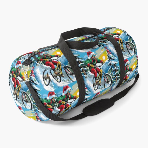 Item preview, Epic MTB Shredder Tearing Trails at Christmas designed and sold by GrizzlyCollective.