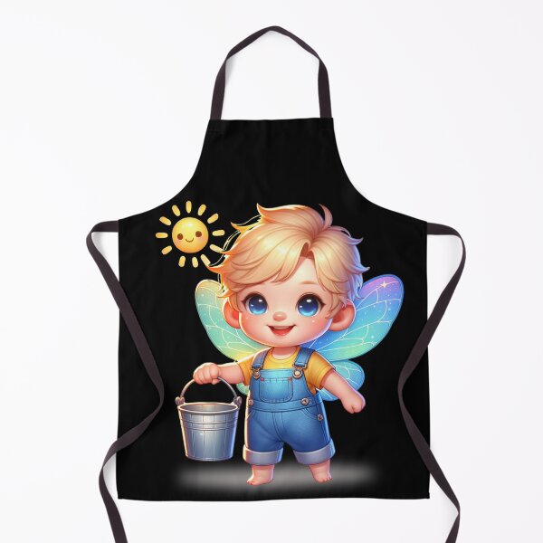 Item preview, Cute Kawaii Style Fairy in Overalls Playing in the Sunshine designed and sold by FrequencyV.