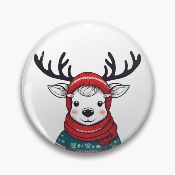 Item preview, cute reindeer designed and sold by SanchillShop.
