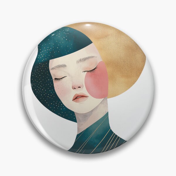 Item preview, Golden Moon Abstract Female Design designed and sold by House Of Roza.