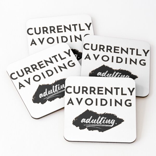 Item preview, Currently avoiding adulting. designed and sold by PapaMatrix.