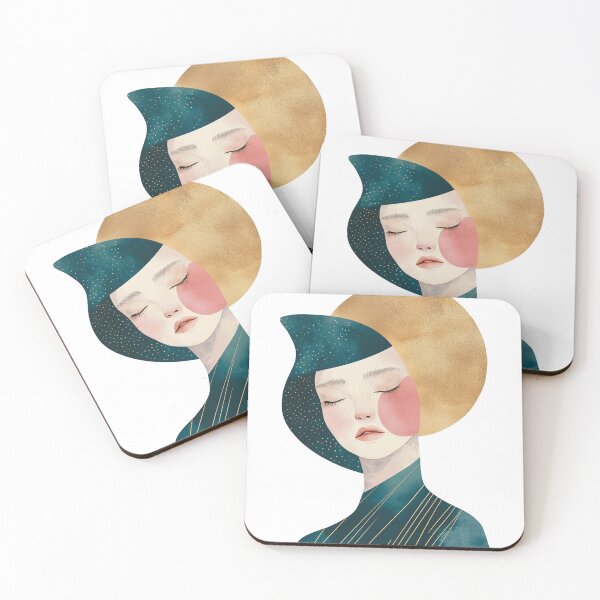Item preview, Golden Moon Abstract Female Design designed and sold by House Of Roza.