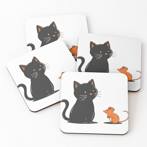 Item preview, Mouse and cat designed and sold by SanchillShop.