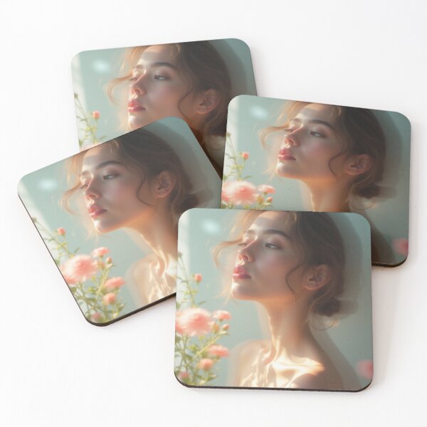 Item preview, 'Pastel Portraits' - Nature - Light - Floral - Beautiful Portrait - P4 designed and sold by SentientGallery.