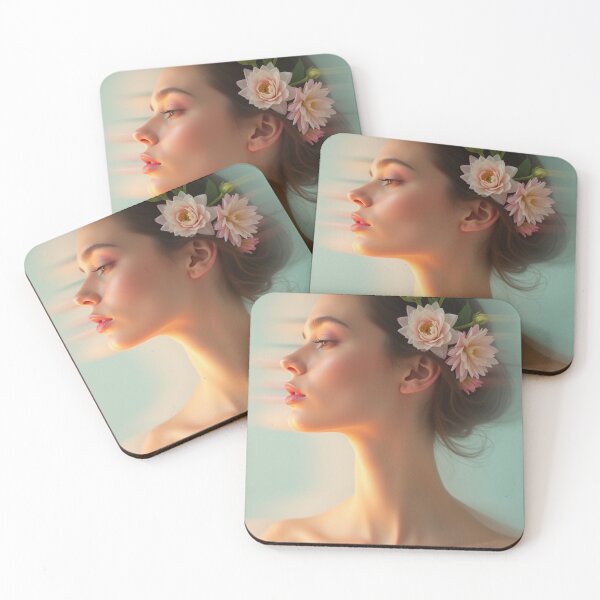 Item preview, 'Pastel Portraits' - Nature - Light - Floral - Beautiful Portrait - P7 designed and sold by SentientGallery.